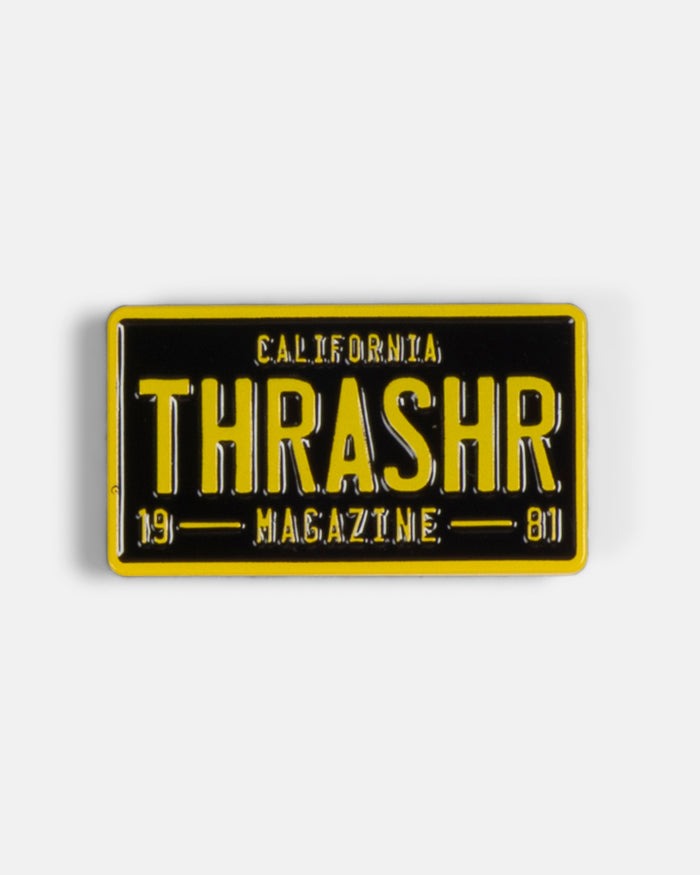Thrasher - Pin License Plate - Lo Mejor De thrasher - Solo Por $9990! Compra Ahora En Wallride Skateshop