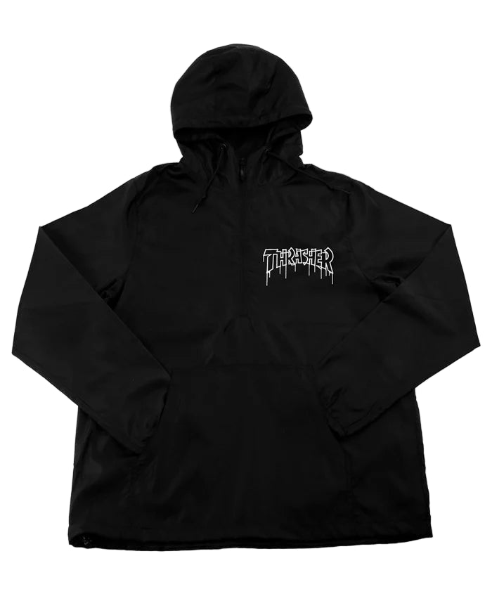 everyone compact nylon anorak 【Black M】 Thrasher - Chaqueta One Liner Anorak Black – Wallride Skateshop