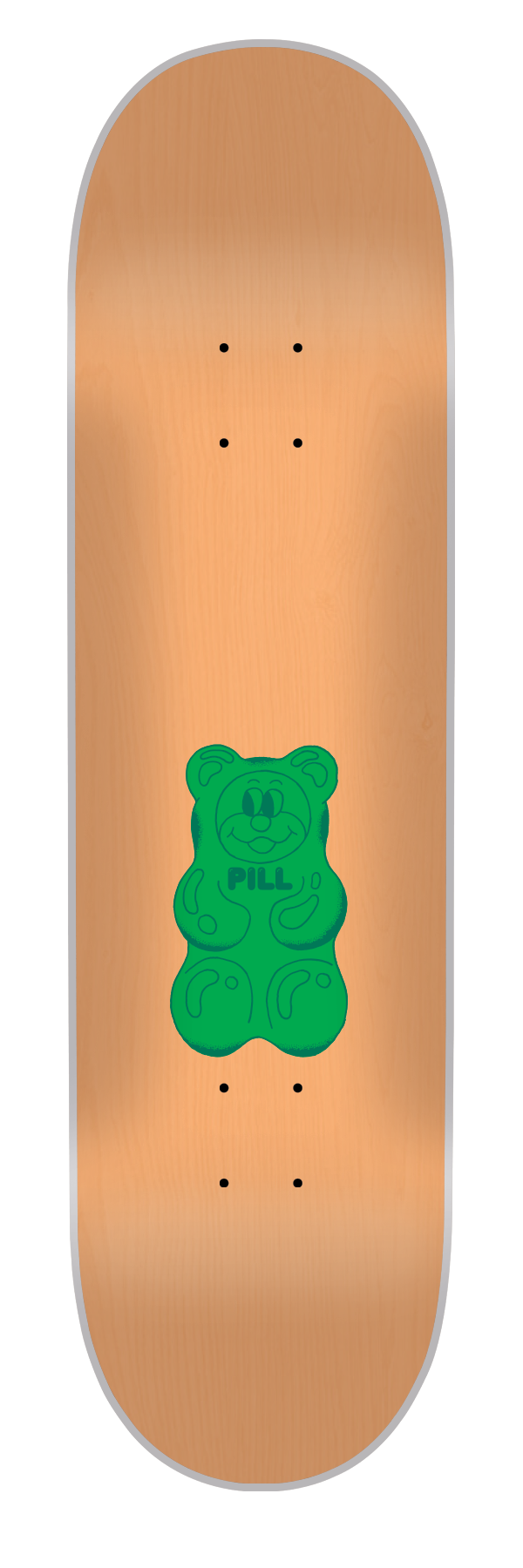 Pill - Tabla Gummy Bear Green 8.25x32 - Lo Mejor De The Pill Company - Solo Por $29990! Compra Ahora En Wallride Skateshop
