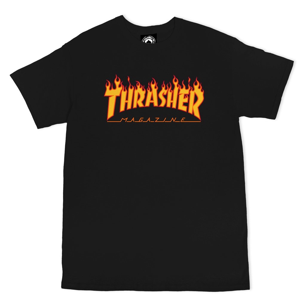 Thrasher - Polera Flame Logo Black - Lo Mejor De Thrasher - Solo Por $24990! Compra Ahora En Wallride Skateshop