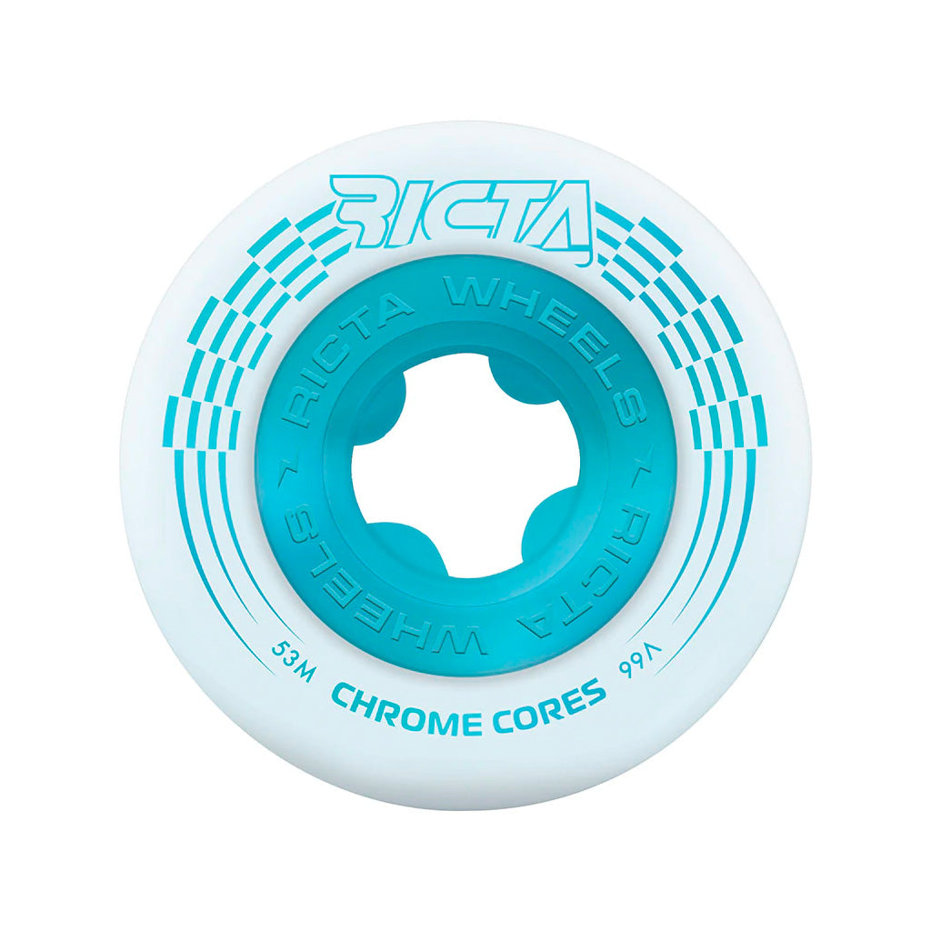 Ricta - Ruedas Chrome Core White Teal 99a - 53mm