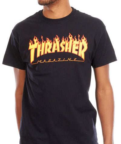 Thrasher - Polera Flame Logo Black - Lo Mejor De Thrasher - Solo Por $24990! Compra Ahora En Wallride Skateshop