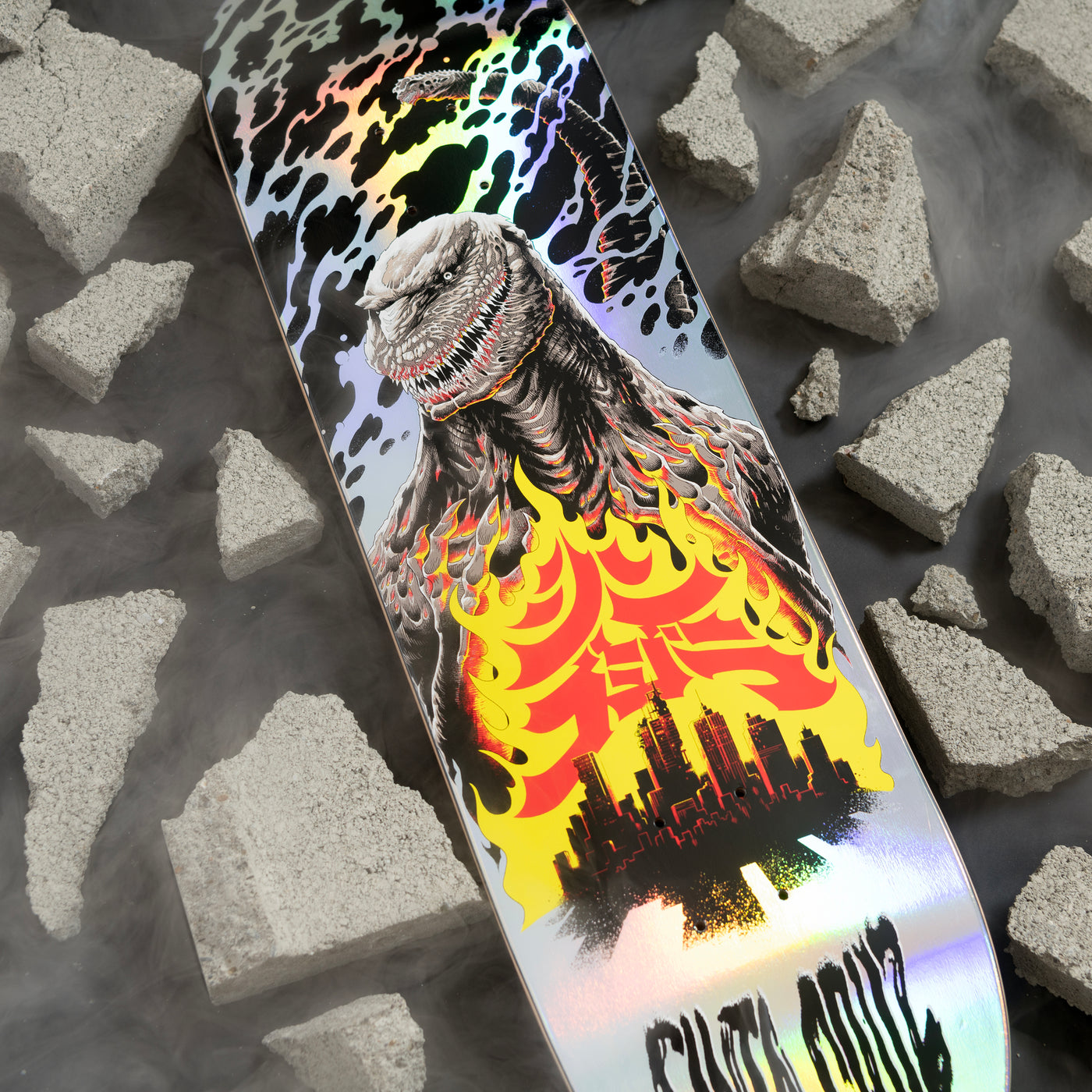 Santa Cruz - Tabla Godzilla Shin Knox Firepit 8.5X32.2 - Lo Mejor De Santa Cruz - Solo Por $79990! Compra Ahora En Wallride Skateshop