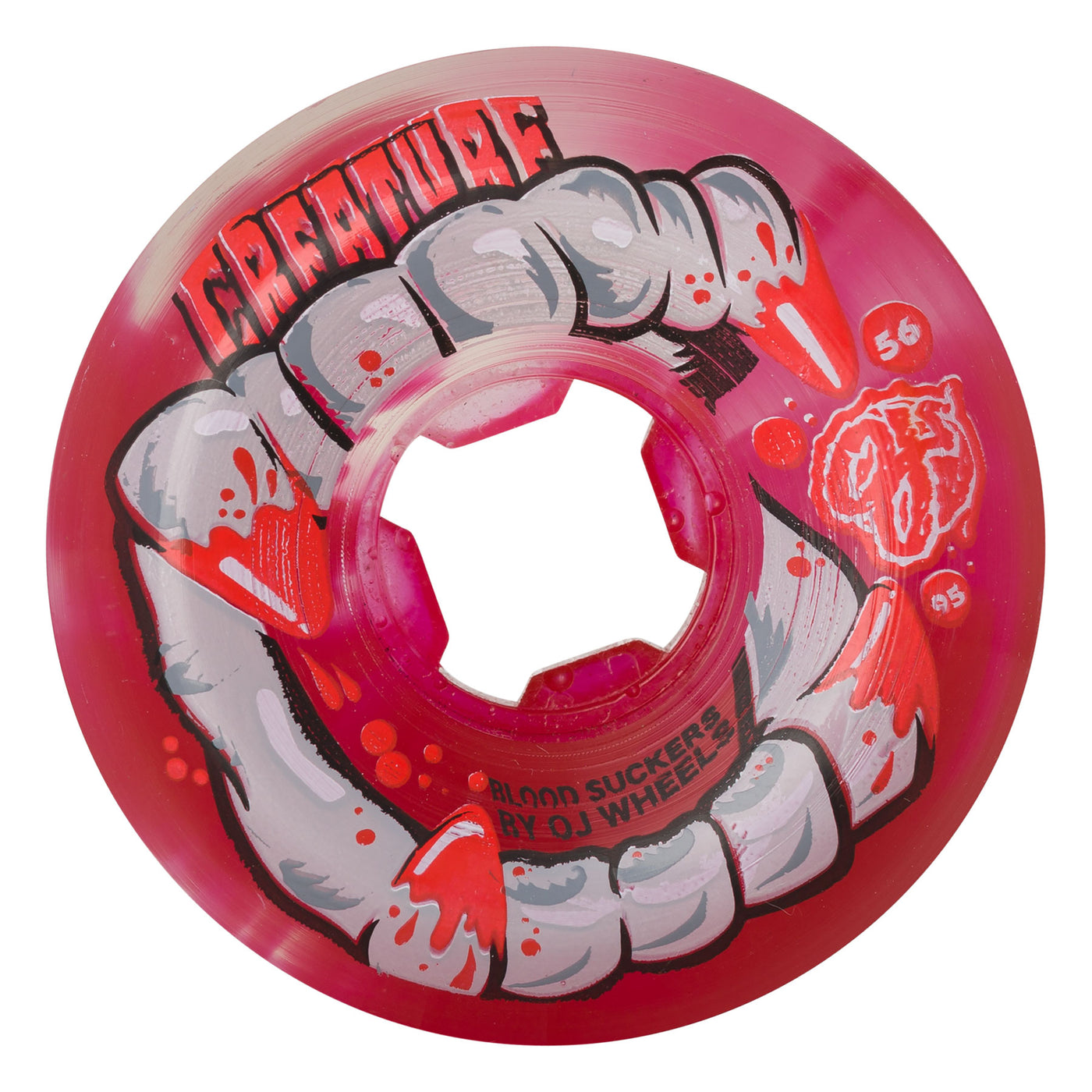 OJ - Ruedas DNA Curbsuckers Bloodsuckers Red Clear Swirl  95a 56mm - Lo Mejor De OJ Wheels - Solo Por $39990! Compra Ahora En Wallride Skateshop