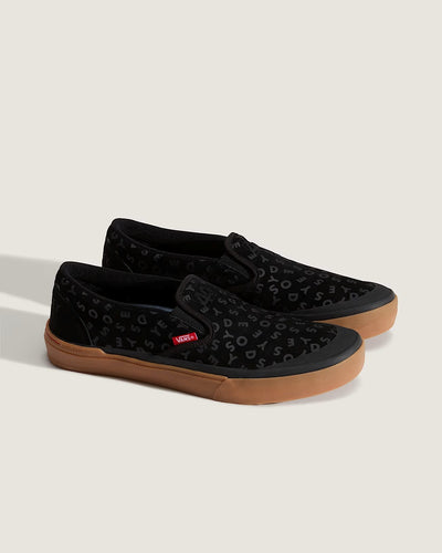 Vans - Zapatillas BMX Slip-On Black/Red