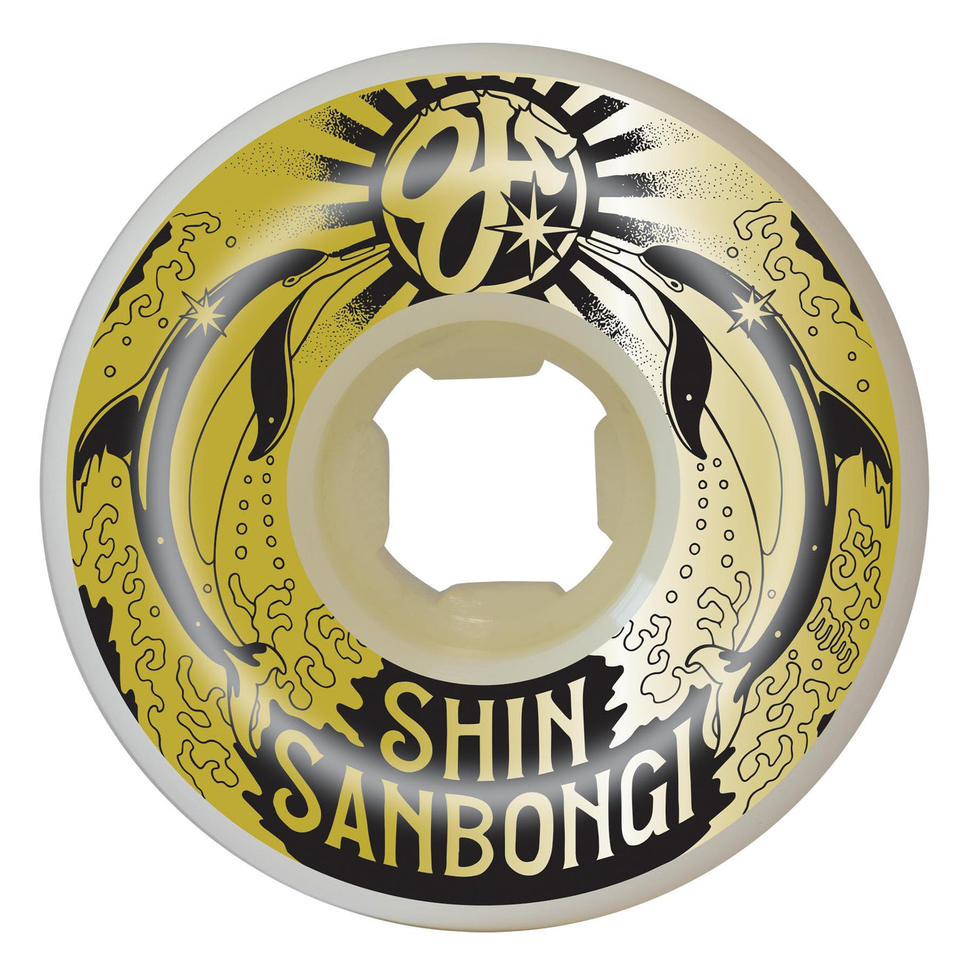 OJ - Ruedas Shin Sanbongi Dolphins Gold Double Duro White Mini Combo 101a/95a 54mm - Lo Mejor De OJ Wheels - Solo Por $54990! Compra Ahora En Wallride Skateshop