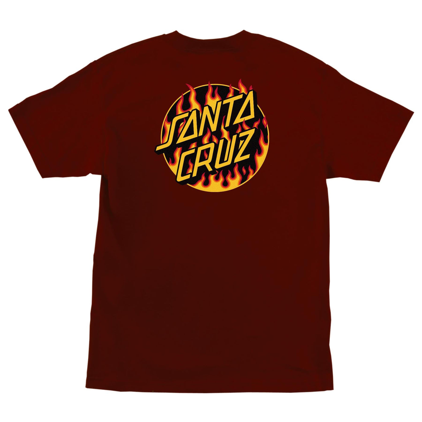Santa Cruz - Polera Thrasher Flame Dot Burgundy - Lo Mejor De Santa Cruz - Solo Por $29990! Compra Ahora En Wallride Skateshop