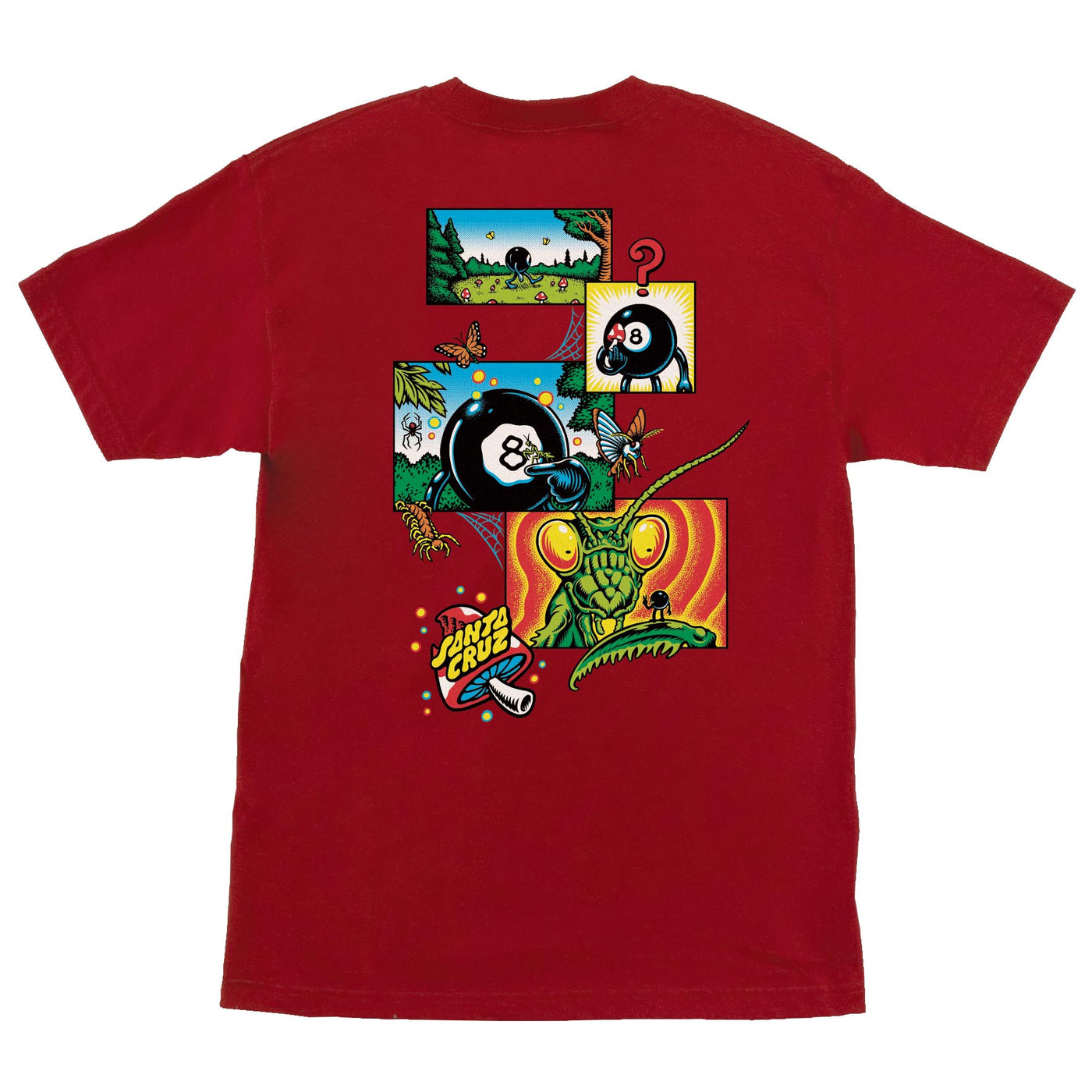 Santa Cruz - Polera Winkowski 8Ballr Comic Cardinal - Lo Mejor De Santa Cruz - Solo Por $24990! Compra Ahora En Wallride Skateshop