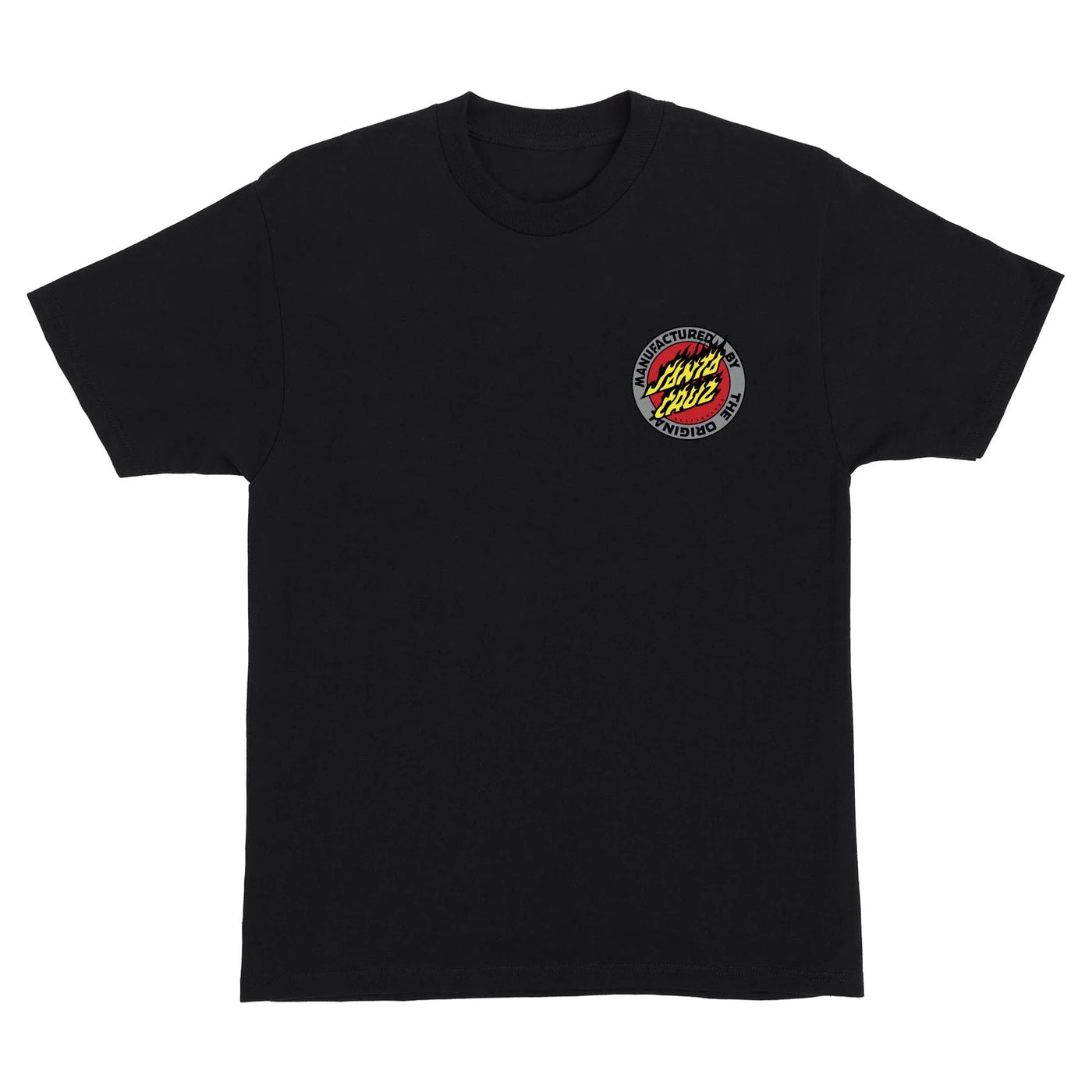 Santa Cruz - Polera Flamed MFG Dot Black