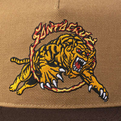 Santa Cruz - Gorro Snapback Salba Tiger Khaki/Brown - Lo Mejor De Santa Cruz - Solo Por $29990! Compra Ahora En Wallride Skateshop