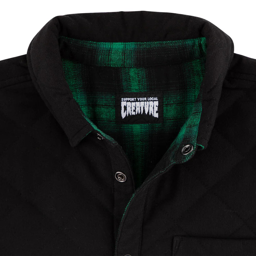 Creature	- Camisa Manga Larga Switch Reversible Top Black/Green
