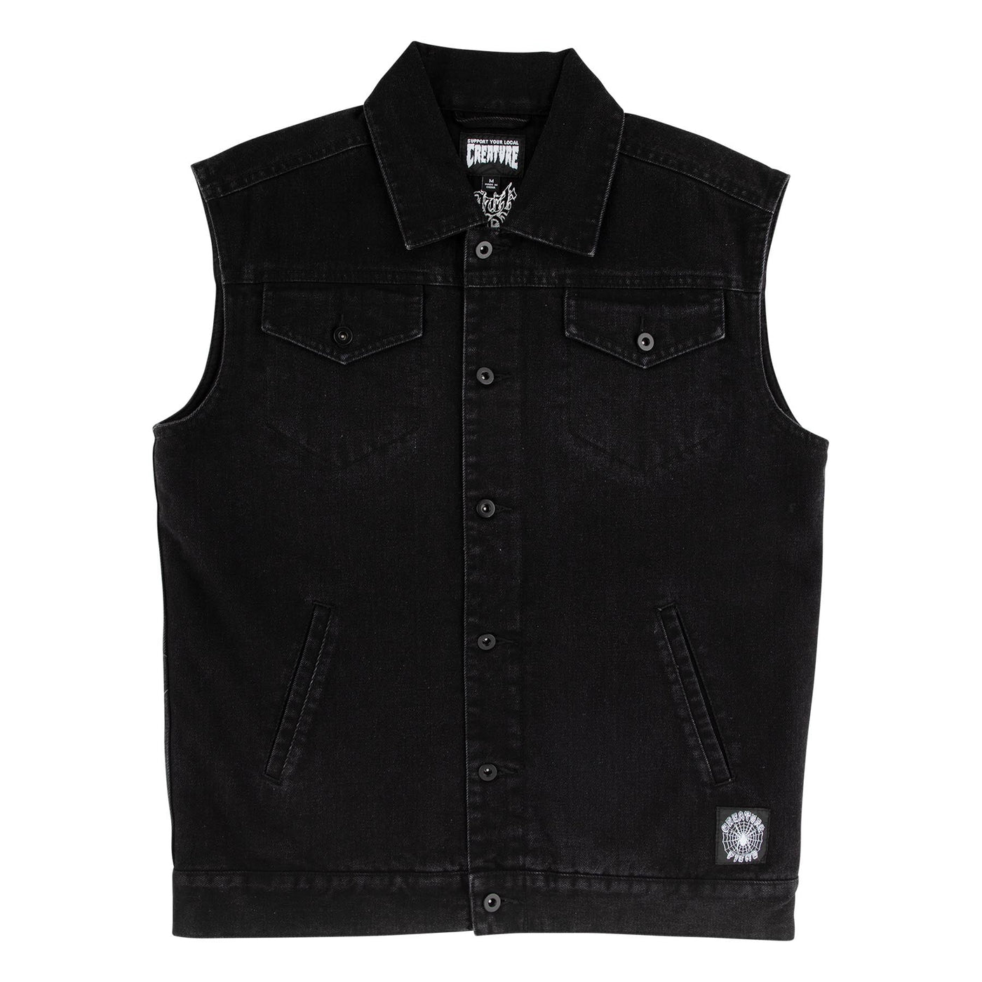 Creature	- Chaqueta Resurrection Vest Top Black