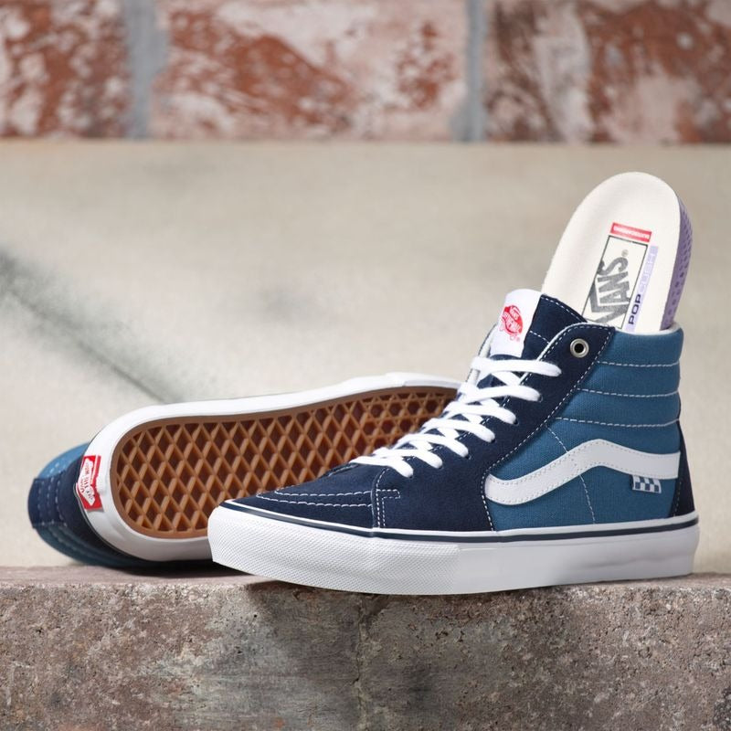 Vans - SKATE Sk8-HI Navy/White - Lo Mejor De Vans - Solo Por $89990! Compra Ahora En Wallride Skateshop