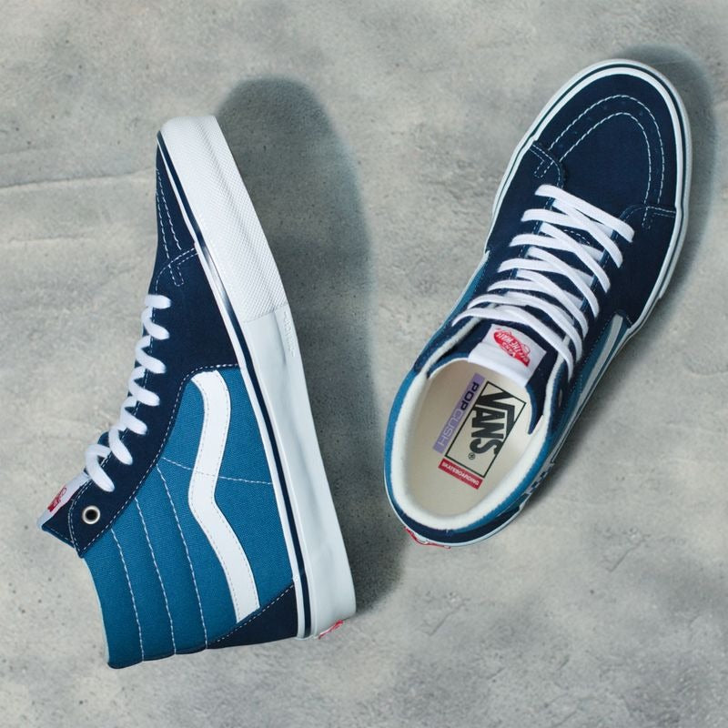 Vans - SKATE Sk8-HI Navy/White - Lo Mejor De Vans - Solo Por $89990! Compra Ahora En Wallride Skateshop