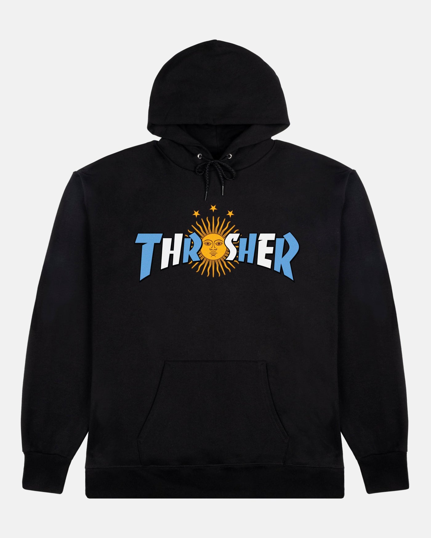 Thrasher - Poleron Canguro Argentina Estrella Black - Lo Mejor De Thrasher - Solo Por $59990! Compra Ahora En Wallride Skateshop