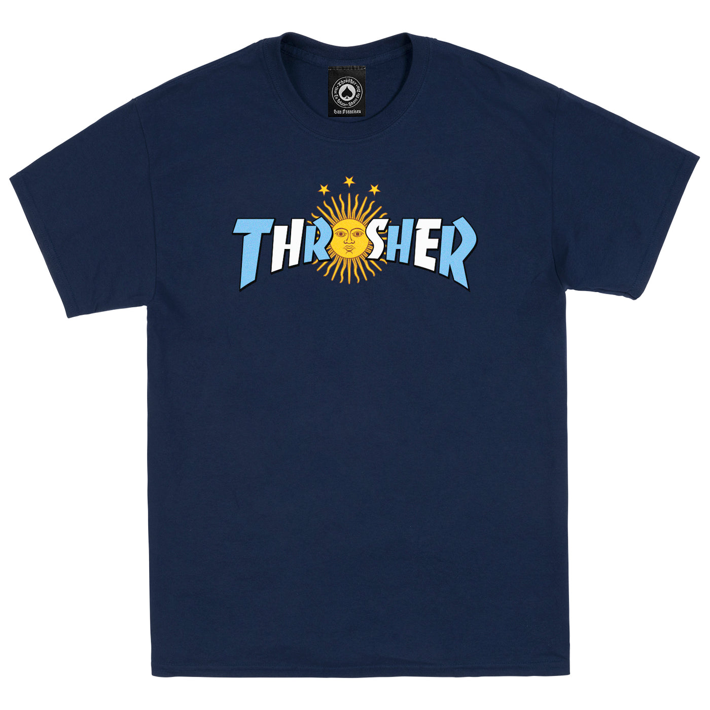 Thrasher - Polera Argentina Estrella Navy Blue - Lo Mejor De Thrasher - Solo Por $24990! Compra Ahora En Wallride Skateshop