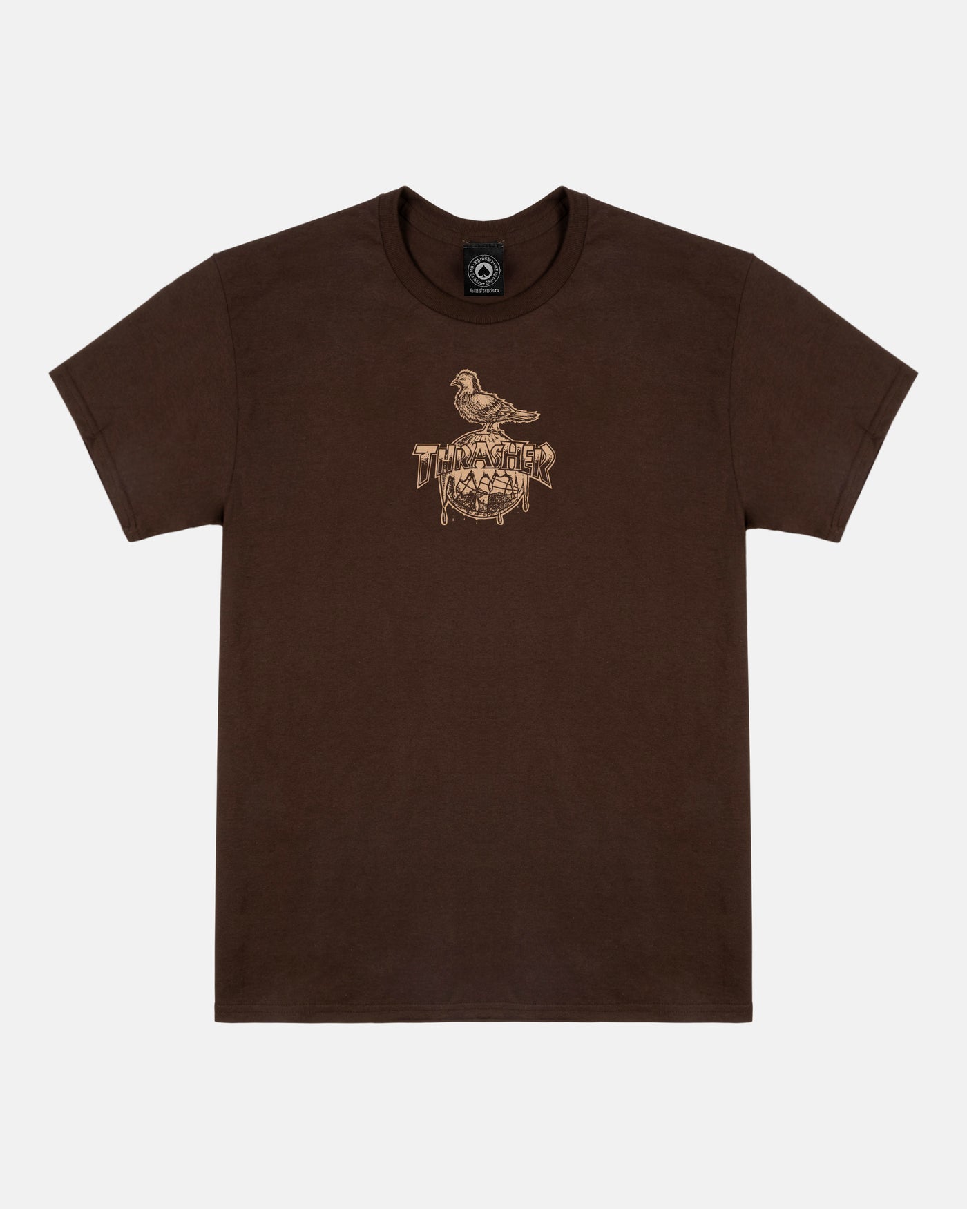 Thrasher - Polera Cover The Earth Dark Chocolate - Lo Mejor De Thrasher - Solo Por $24990! Compra Ahora En Wallride Skateshop