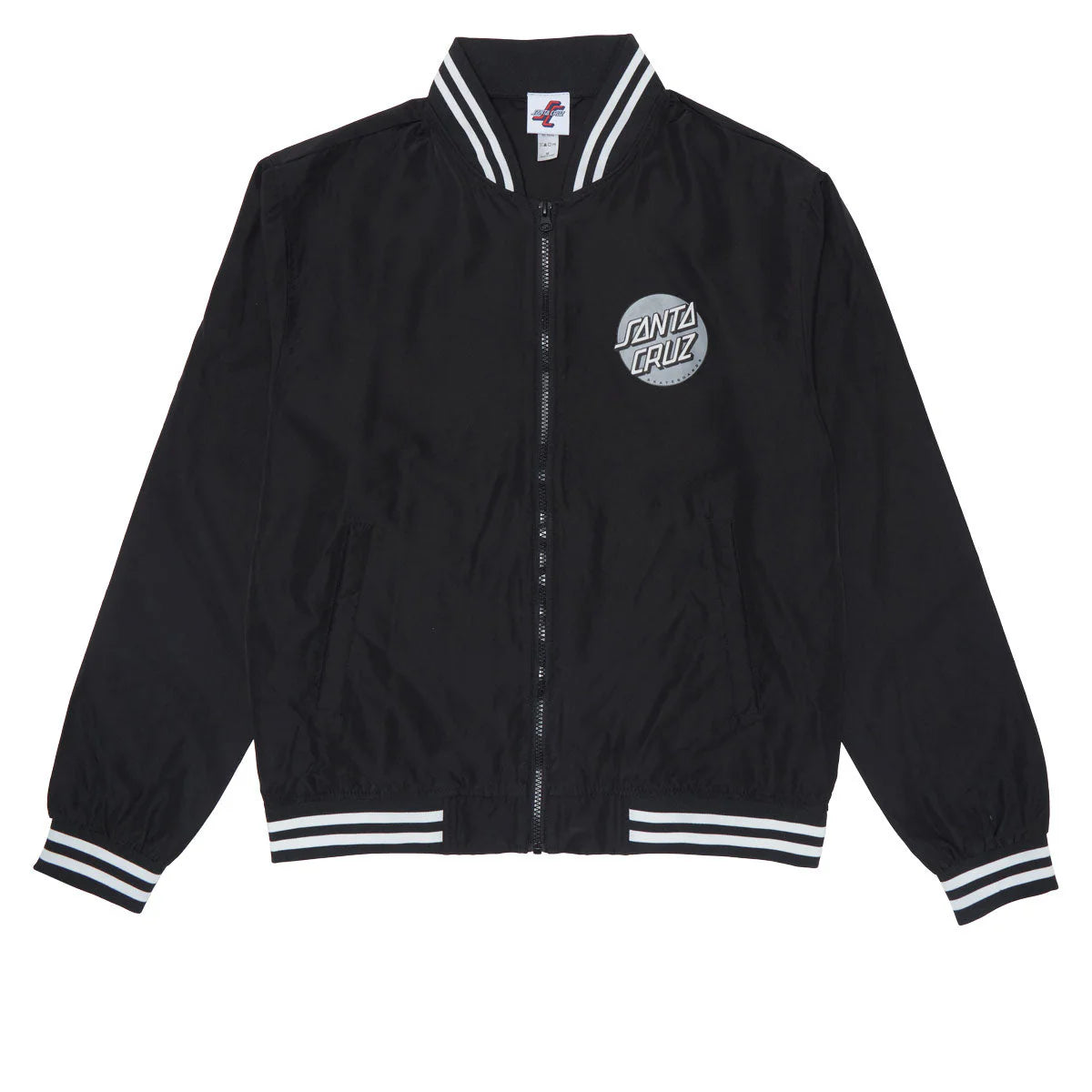 Santa Cruz - Chaqueta Cruz Bond Bomber Regular Black/White Stripe Rib