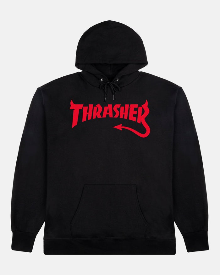 Thrasher - Poleron Canguro Diablo Black - Lo Mejor De Thrasher - Solo Por $59990! Compra Ahora En Wallride Skateshop