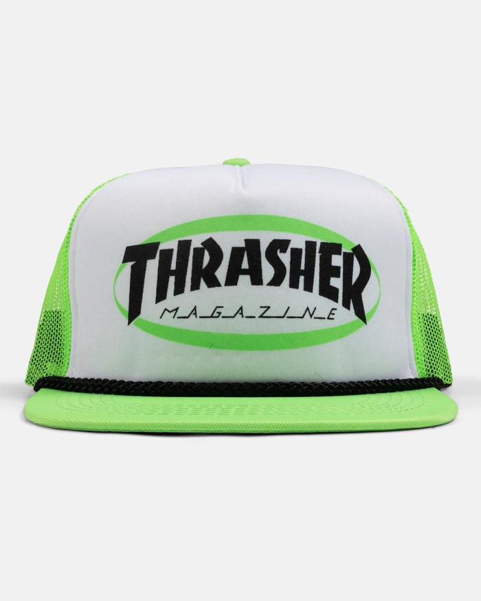 Thrasher - Snapback Ellipse Mag Logo Trucker Rope Green - Lo Mejor De Thrasher - Solo Por $29990! Compra Ahora En Wallride Skateshop