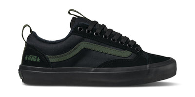 Vans - Zapatillas Skate Old Skool 36 + Atiba Black/Dark Green