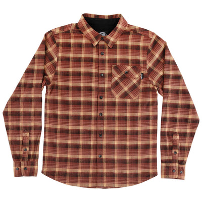 Santa Cruz - Camisa Manga Larga Classic Flannel Top Red Plaid