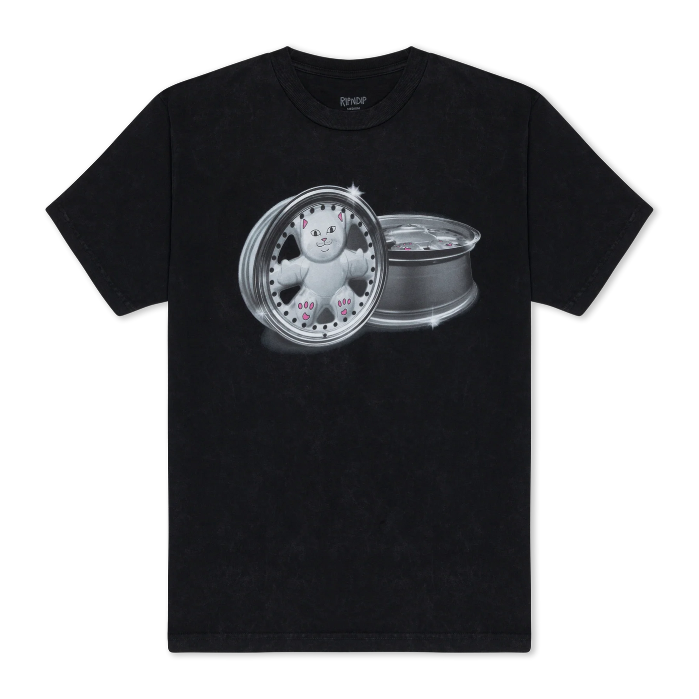 Ripndip - Polera Nerm Wheels Black Vintage Wash