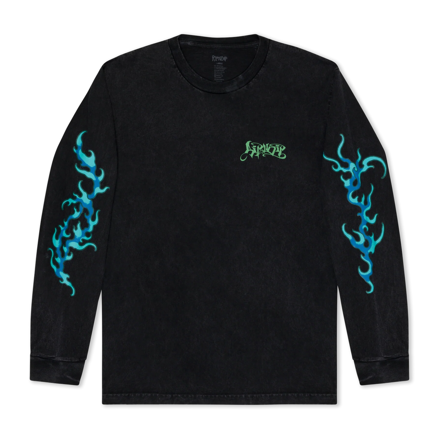 Ripndip - Polera Manga Larga Squabble Up Black Wash