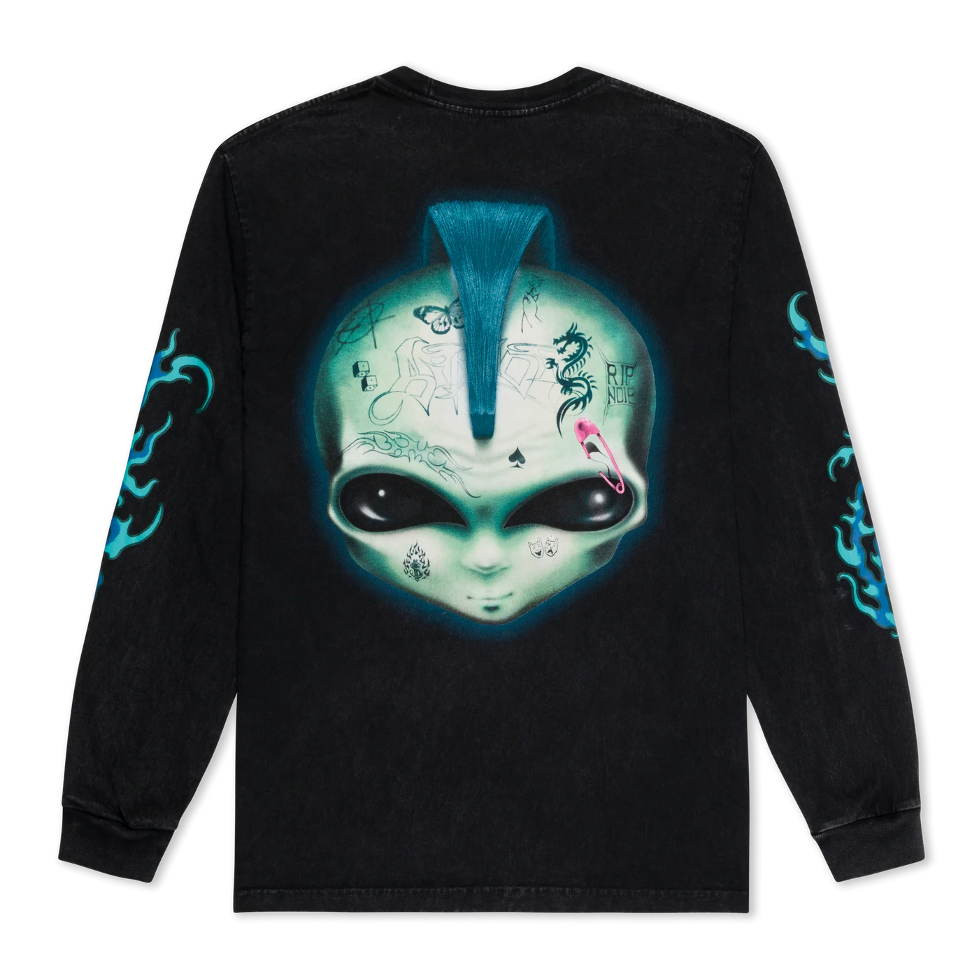 Ripndip - Polera Manga Larga Squabble Up Black Wash