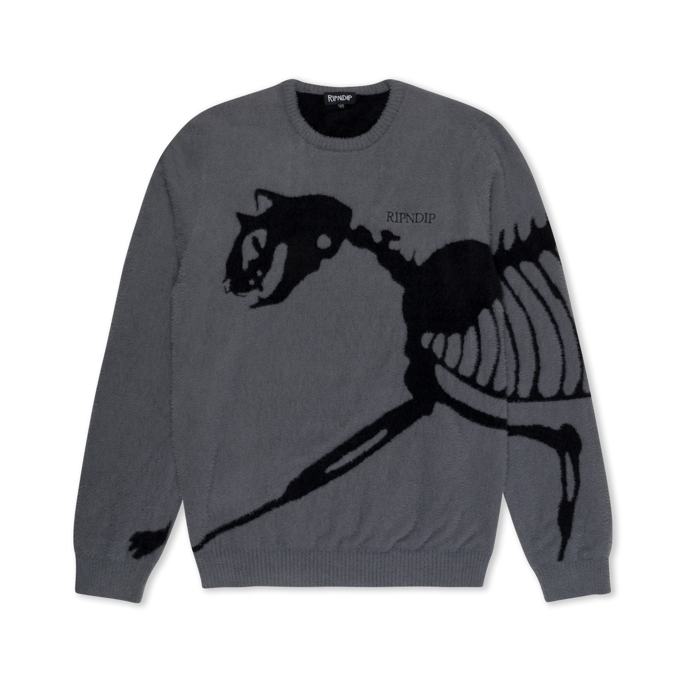 Ripndip - Poleron Chaleco Fossil Mohair Knit Charcoal
