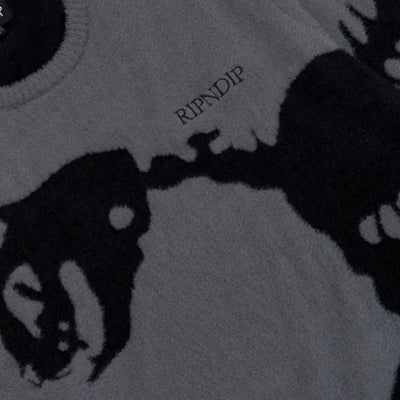 Ripndip - Poleron Chaleco Fossil Mohair Knit Charcoal