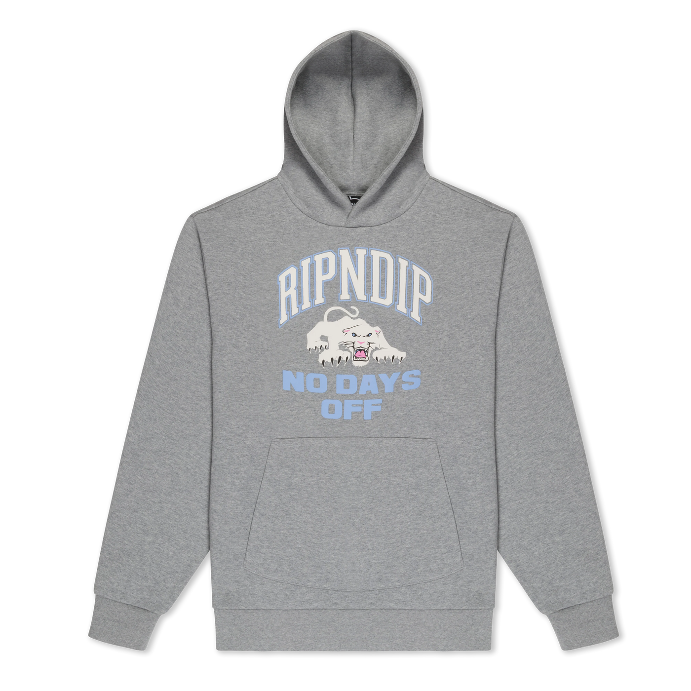 Ripndip - Poleron Canguro White Panther Heather Grey