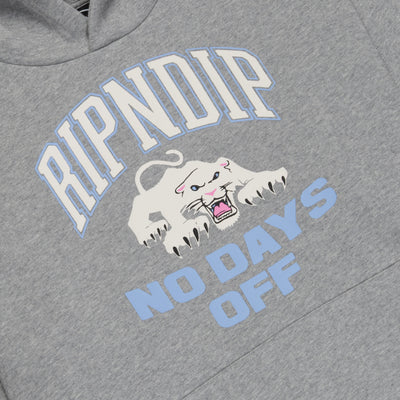 Ripndip - Poleron Canguro White Panther Heather Grey