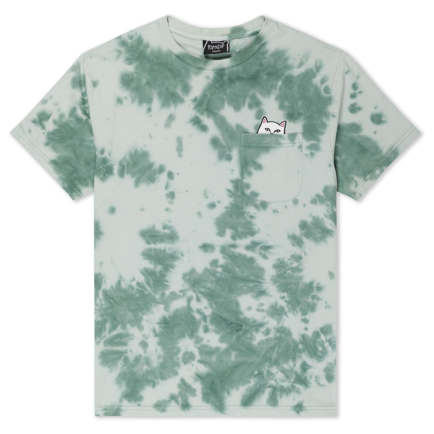 Rip N Dip - Polera Lord Nermal Pocket Olive Green Tie Dye - Lo Mejor De Rip n Dip - Solo Por $39990! Compra Ahora En Wallride Skateshop