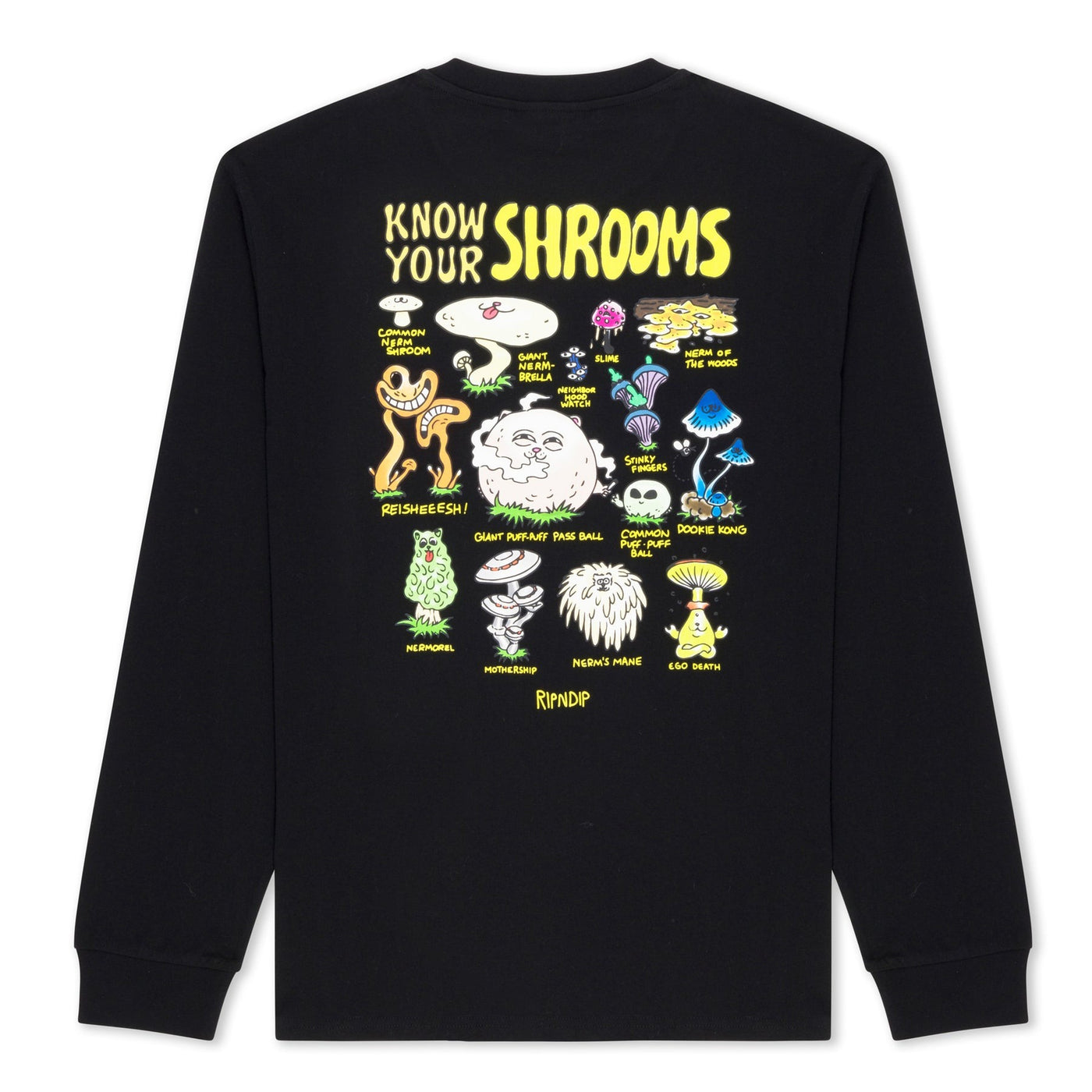 Rip N Dip - Polera Manga Larga Know Ur Shrooms Black - Lo Mejor De Rip n Dip - Solo Por $39990! Compra Ahora En Wallride Skateshop