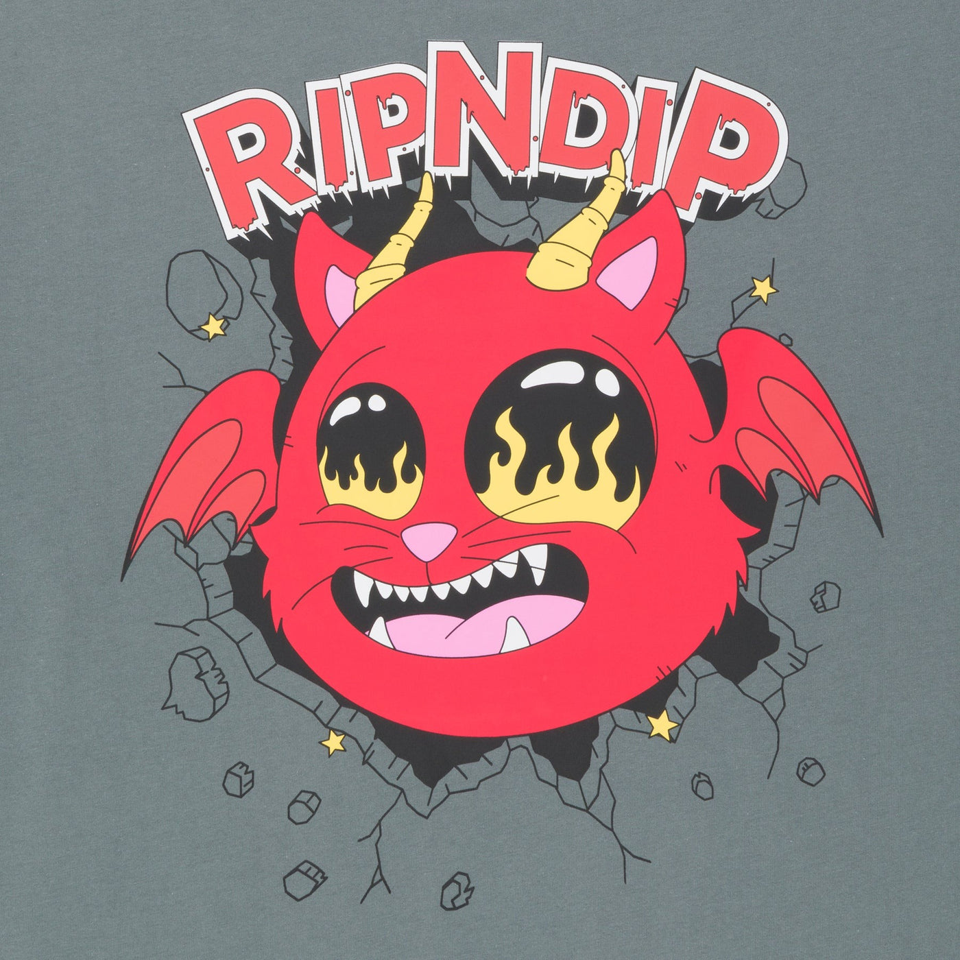 Rip N Dip - Polera Devil Monster Charcoal - Lo Mejor De Rip n Dip - Solo Por $32990! Compra Ahora En Wallride Skateshop