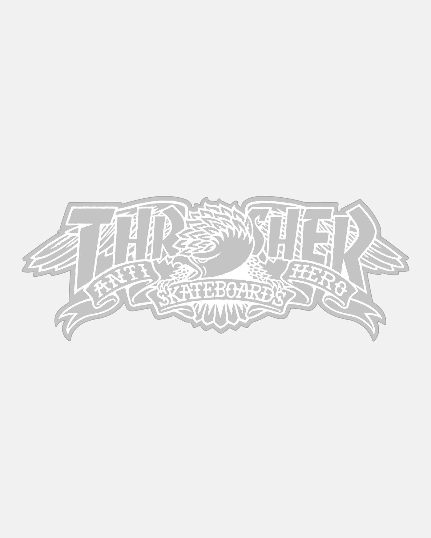 Thrasher - Sticker Mag Banner White - Lo Mejor De Thrasher - Solo Por $4990! Compra Ahora En Wallride Skateshop