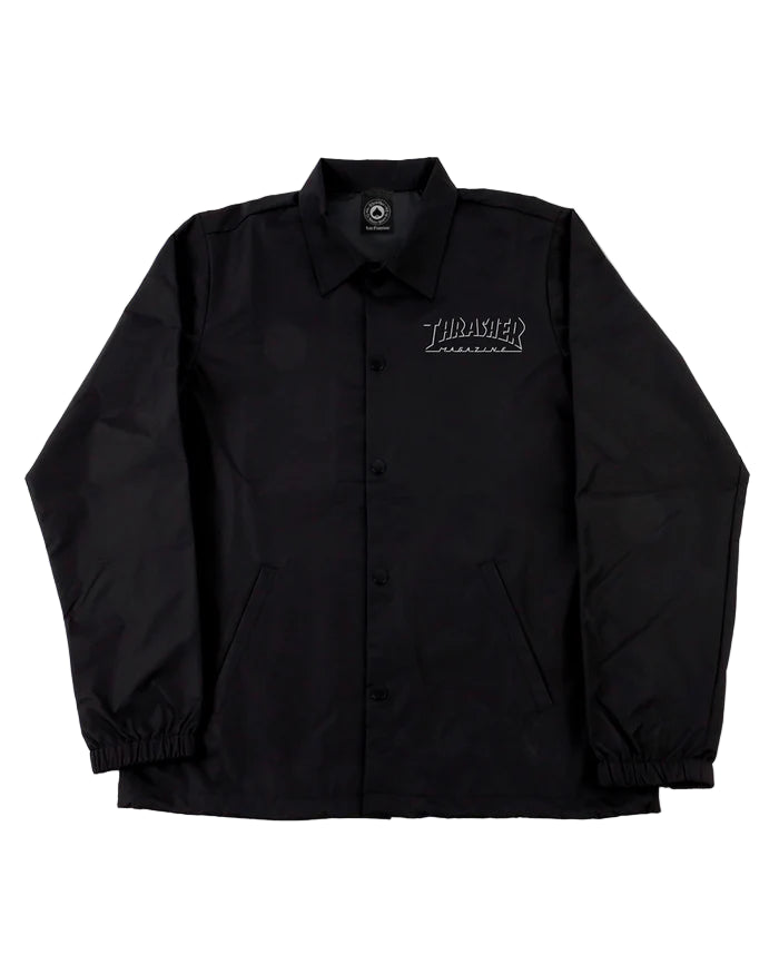 Thrasher - Chaqueta Shadow Mag Logo Coach Black/Black