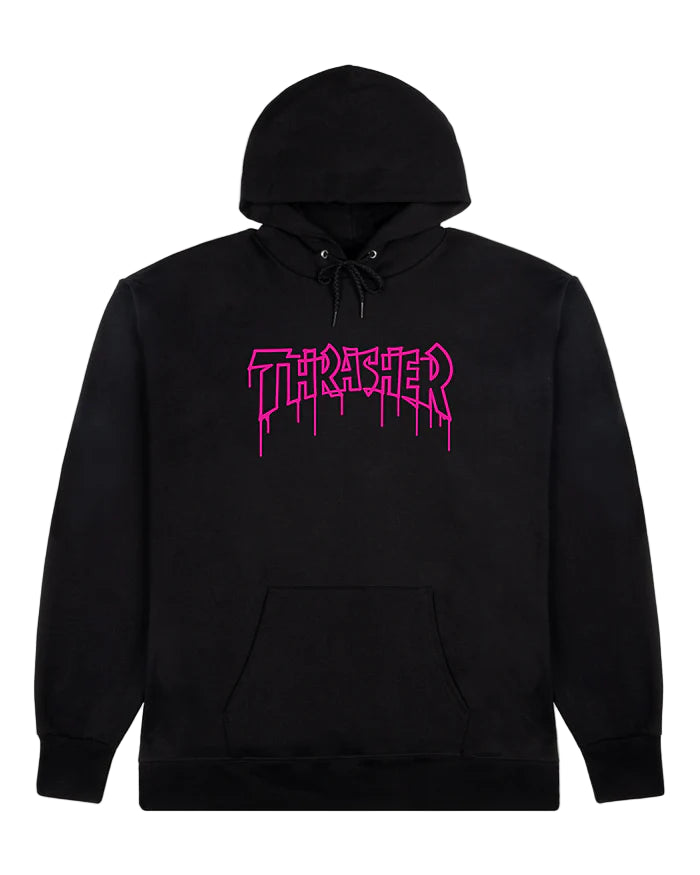 Thrasher - Poleron Canguro One Liner Black