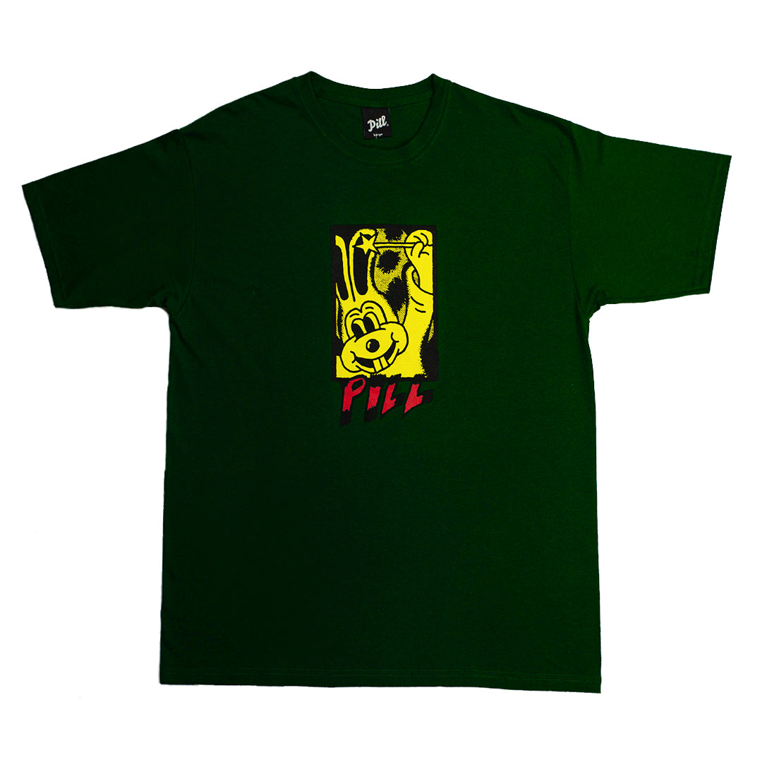 Pill - Polera Magic Rabbit Forest Green - Lo Mejor De The Pill Company - Solo Por $19990! Compra Ahora En Wallride Skateshop