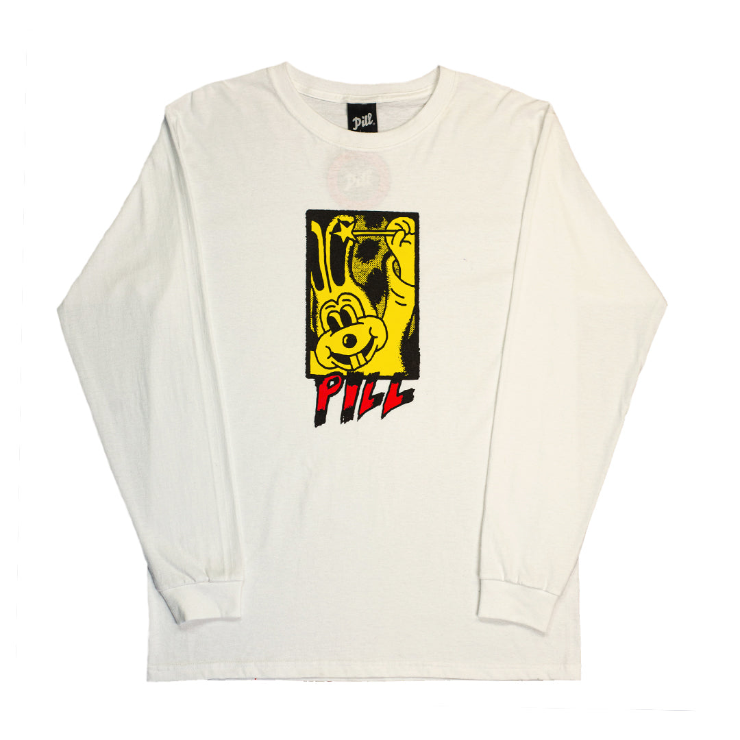 Pill - Polera Manga Larga Magic Rabbit White - Lo Mejor De The Pill Company - Solo Por $24990! Compra Ahora En Wallride Skateshop