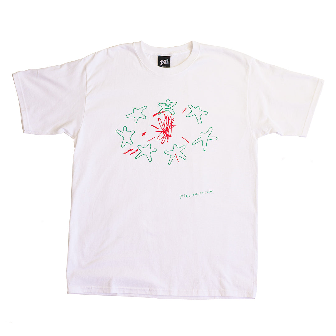 Pill - Polera Circle Stars White - Lo Mejor De The Pill Company - Solo Por $19990! Compra Ahora En Wallride Skateshop