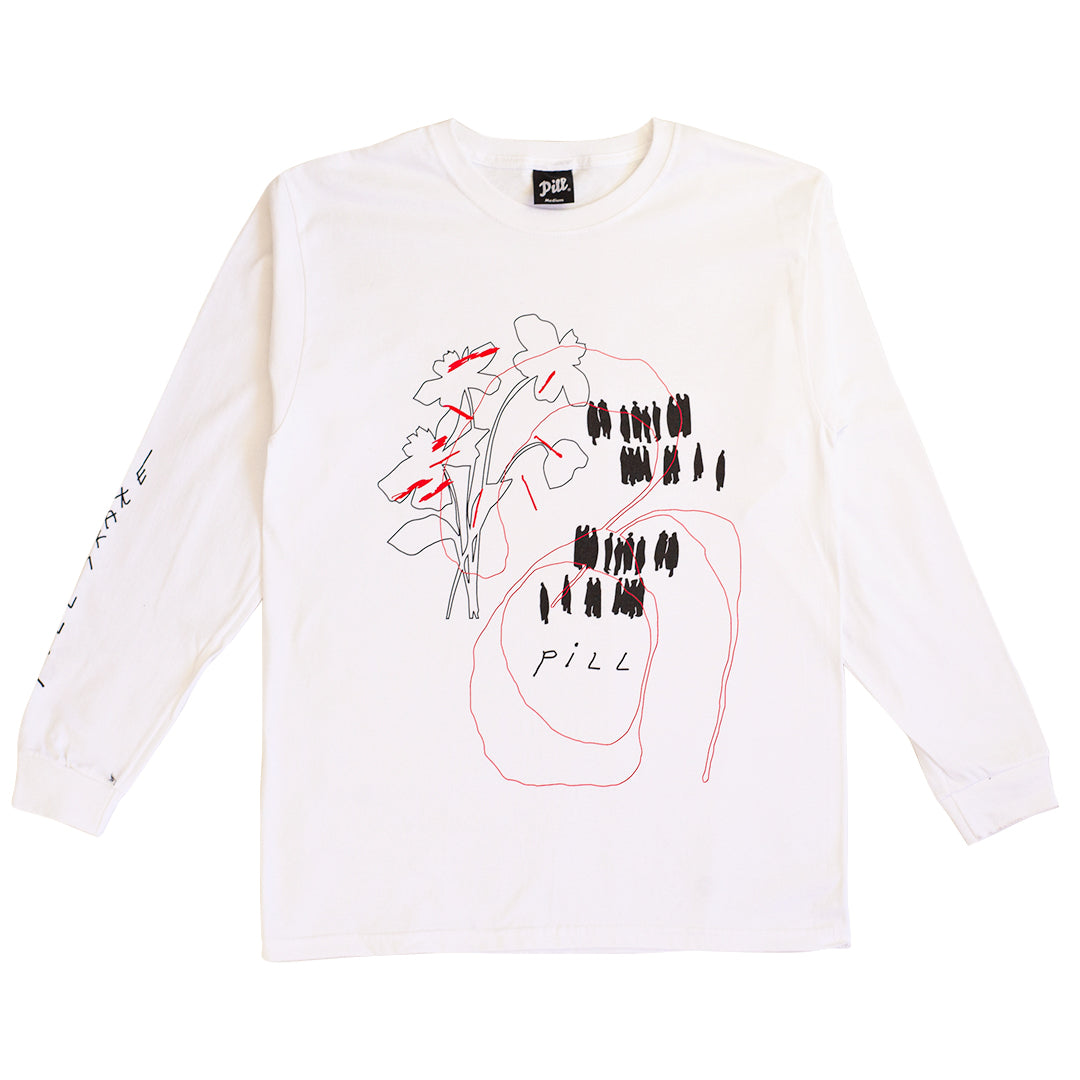 Pill - Polera Manga Larga Dead Flowers White - Lo Mejor De The Pill Company - Solo Por $24990! Compra Ahora En Wallride Skateshop