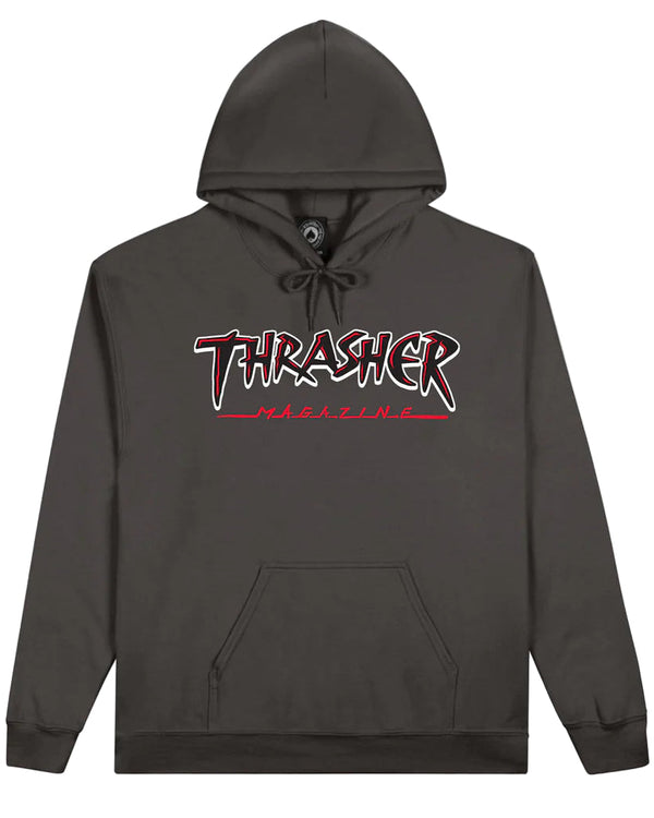 Thrasher - Poleron Canguro Slash Charcoal