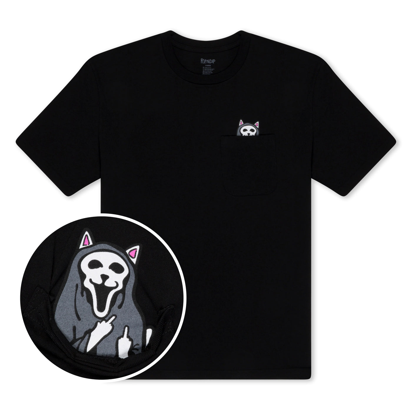 Ripndip - Polera Trick Or Treat Pocket Black