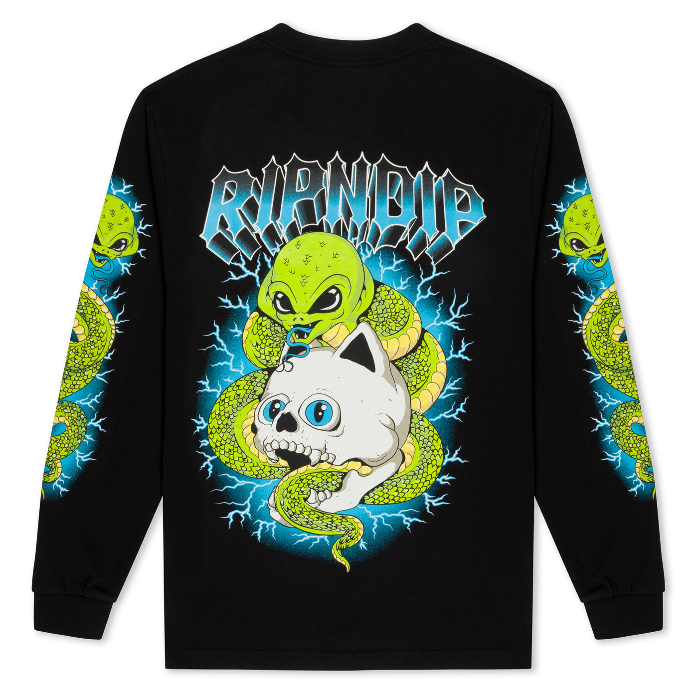 Ripndip - Polera Skull and Bones Long Sleeve Black