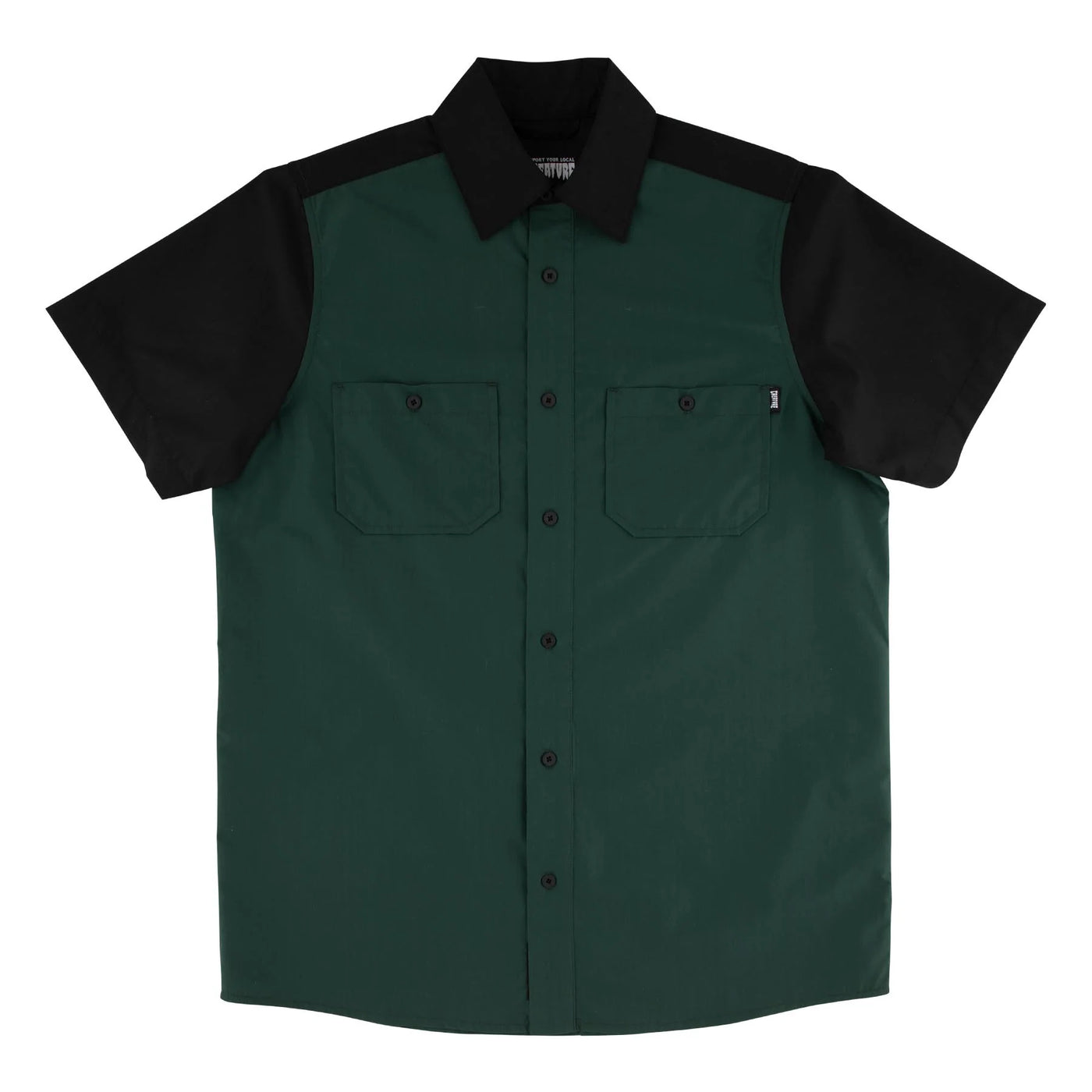 Creature - Camisa Manga Corta Strikefast Mechanic Black/Dk Green