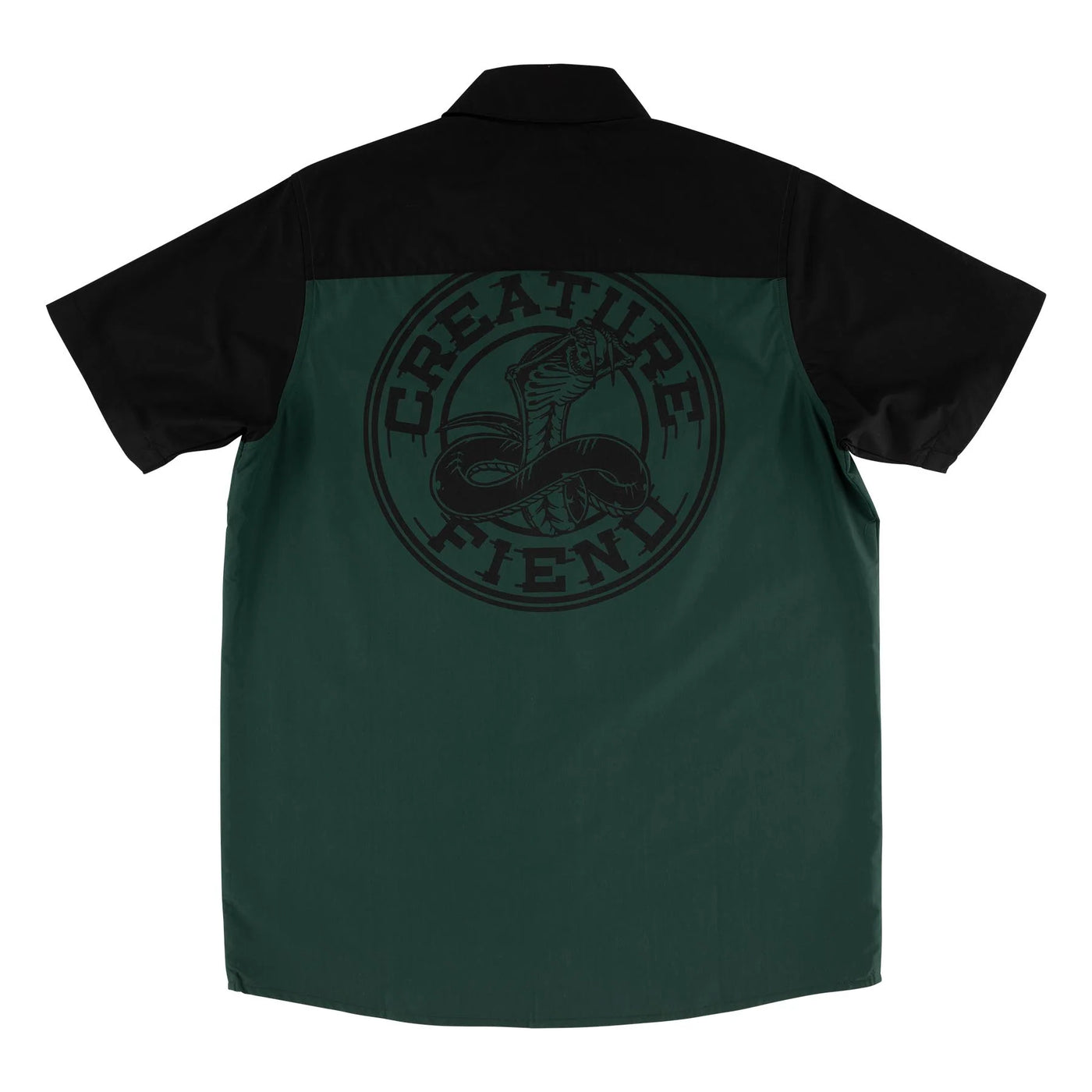 Creature - Camisa Manga Corta Strikefast Mechanic Black/Dk Green