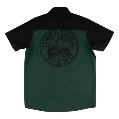 Creature - Camisa Manga Corta Strikefast Mechanic Black/Dk Green