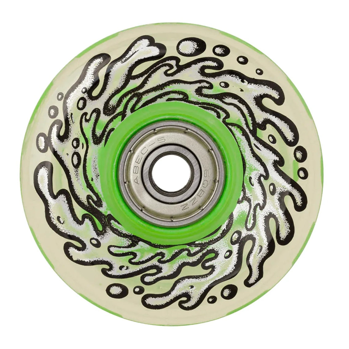 Slime Balls - Ruedas Light Ups Green Led + Rodamientos OG Slime 78a 60mm
